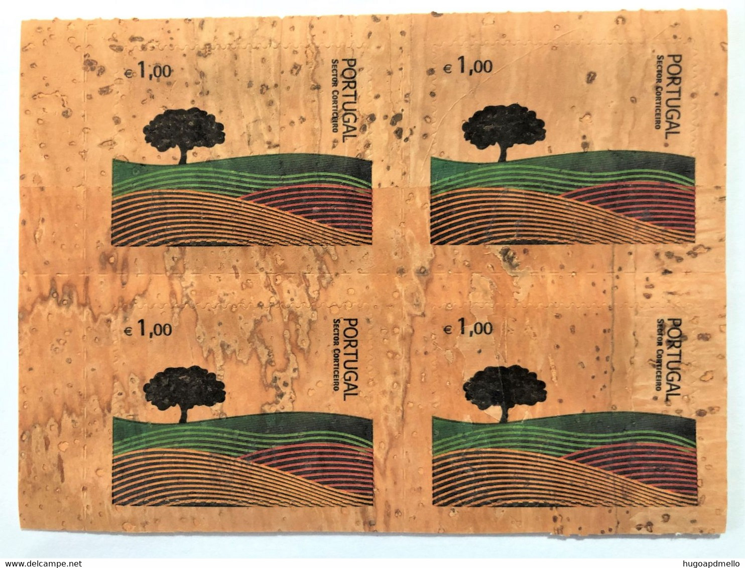 Portugal, Unused Stamps,  1 X 4 « Cork Stamp », « Sector Corticeiro », 2007 - Brieven En Documenten