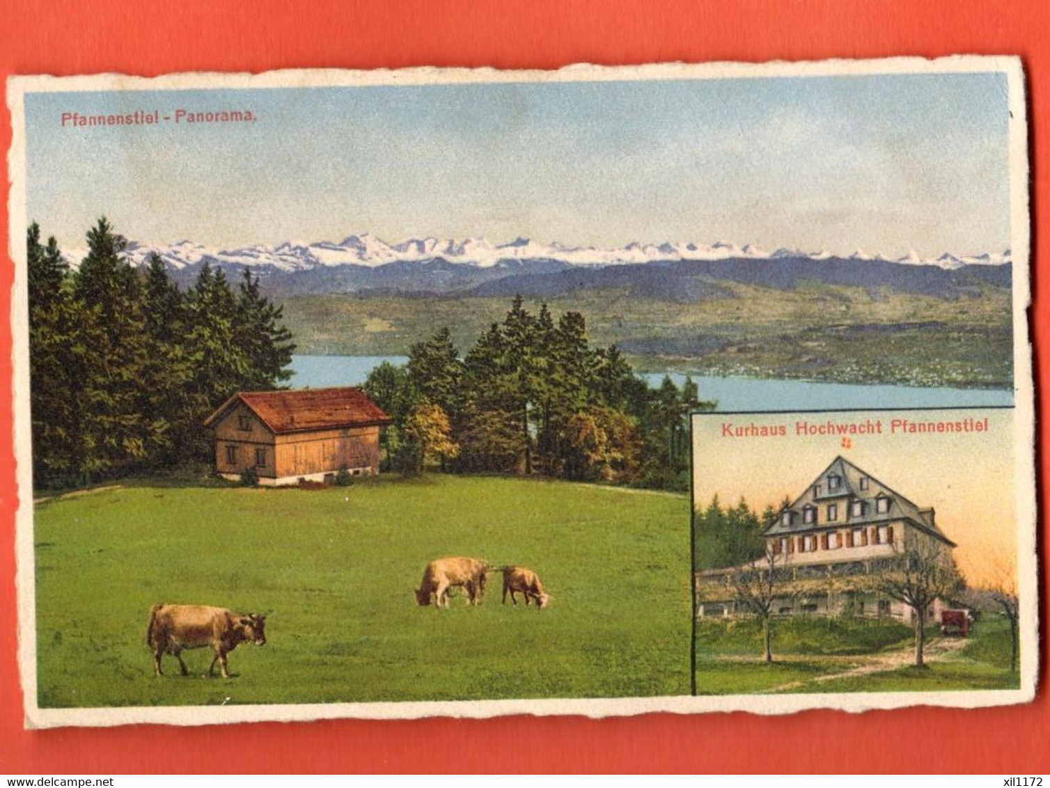 ZOM-31  Hochwart Greifensee Pfannenstiel Panorama Kurhaus. Nicht Gelaufen  Künzli 8649 - Greifensee