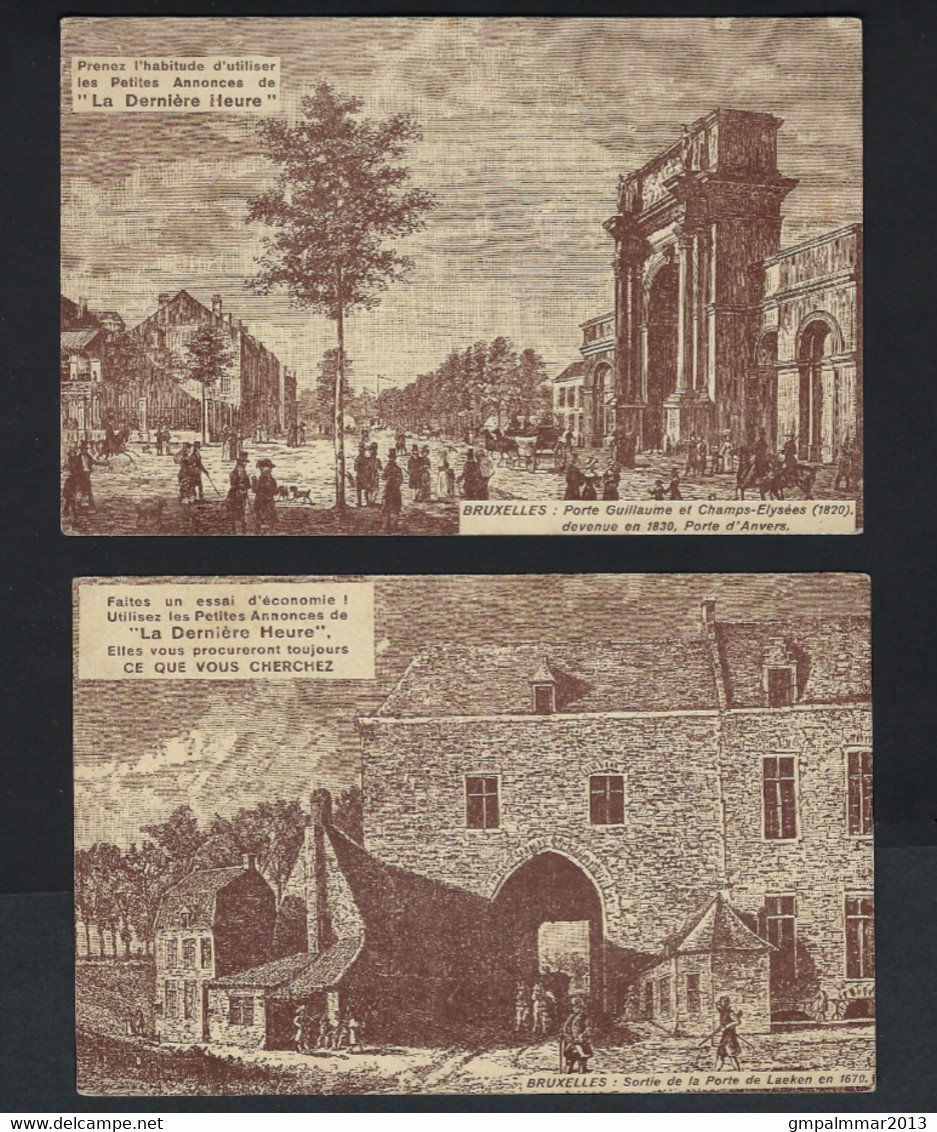 4 Postkaarten Met Reclame Van LA DERNIERE HEURE Met HOUYOUX Nr. 193 TYPO Nr. 172 ; Staat Zie 4 Scans. LOT 315 - Typos 1922-31 (Houyoux)