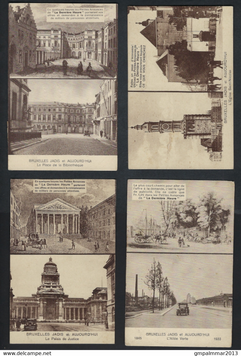 6 Postkaarten Met Reclame Van LA DERNIERE HEURE Met CERES Nr. 337 ; Staat Zie 4 Scans. LOT 315 - Typos 1932-36 (Cérès Et Mercure)