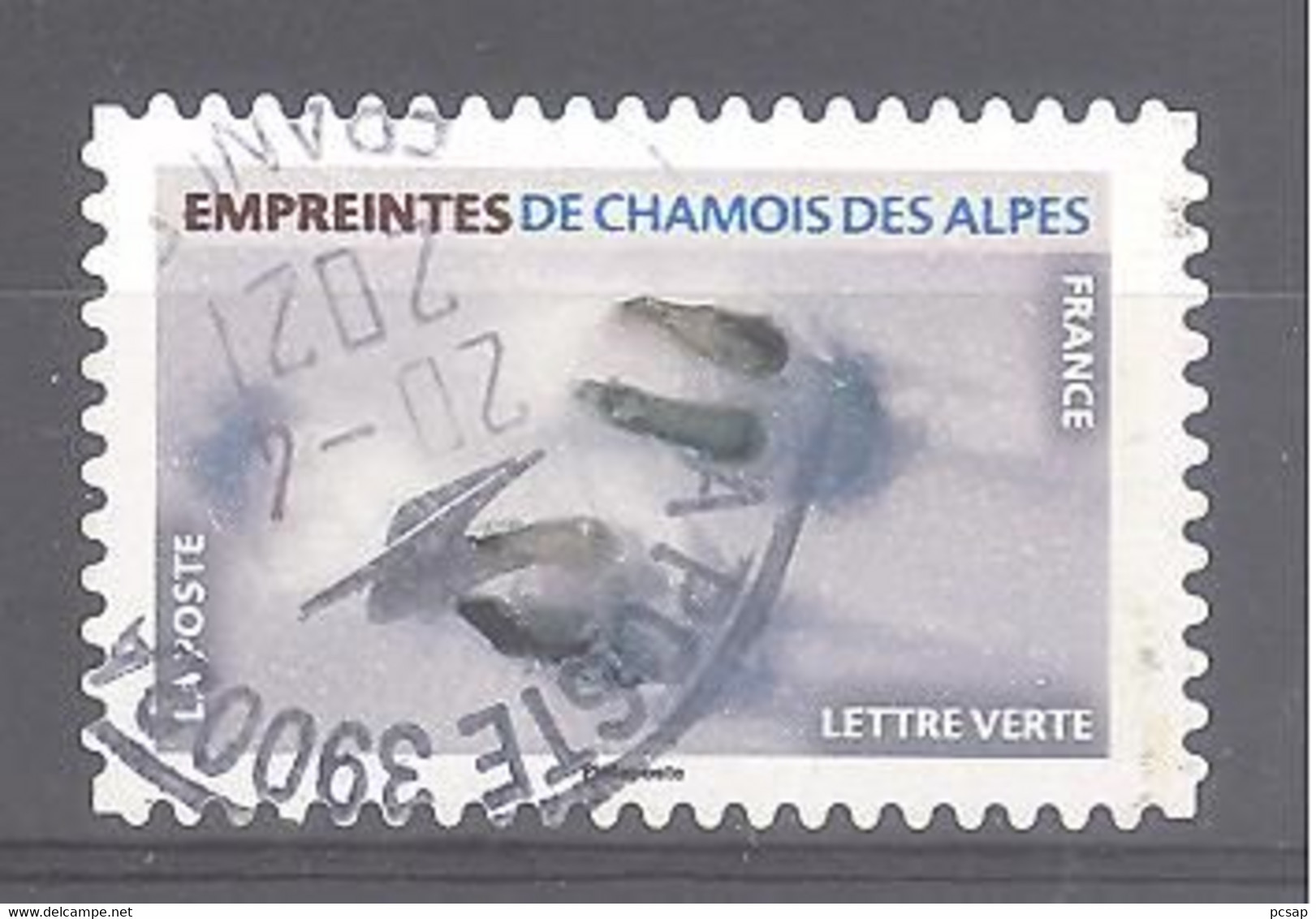 France Autoadhésif Oblitéré N°1966 (Empreintes De Chamois Des Alpes) (cachet Rond) - Gebruikt