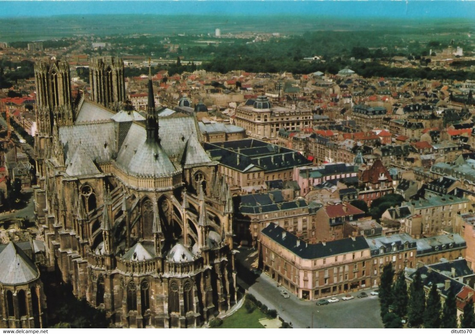 Reims - L'abside De La Cathedrale Et La Chapelle Palatine - Formato Grande Viaggiata – E 15 - Chapelle