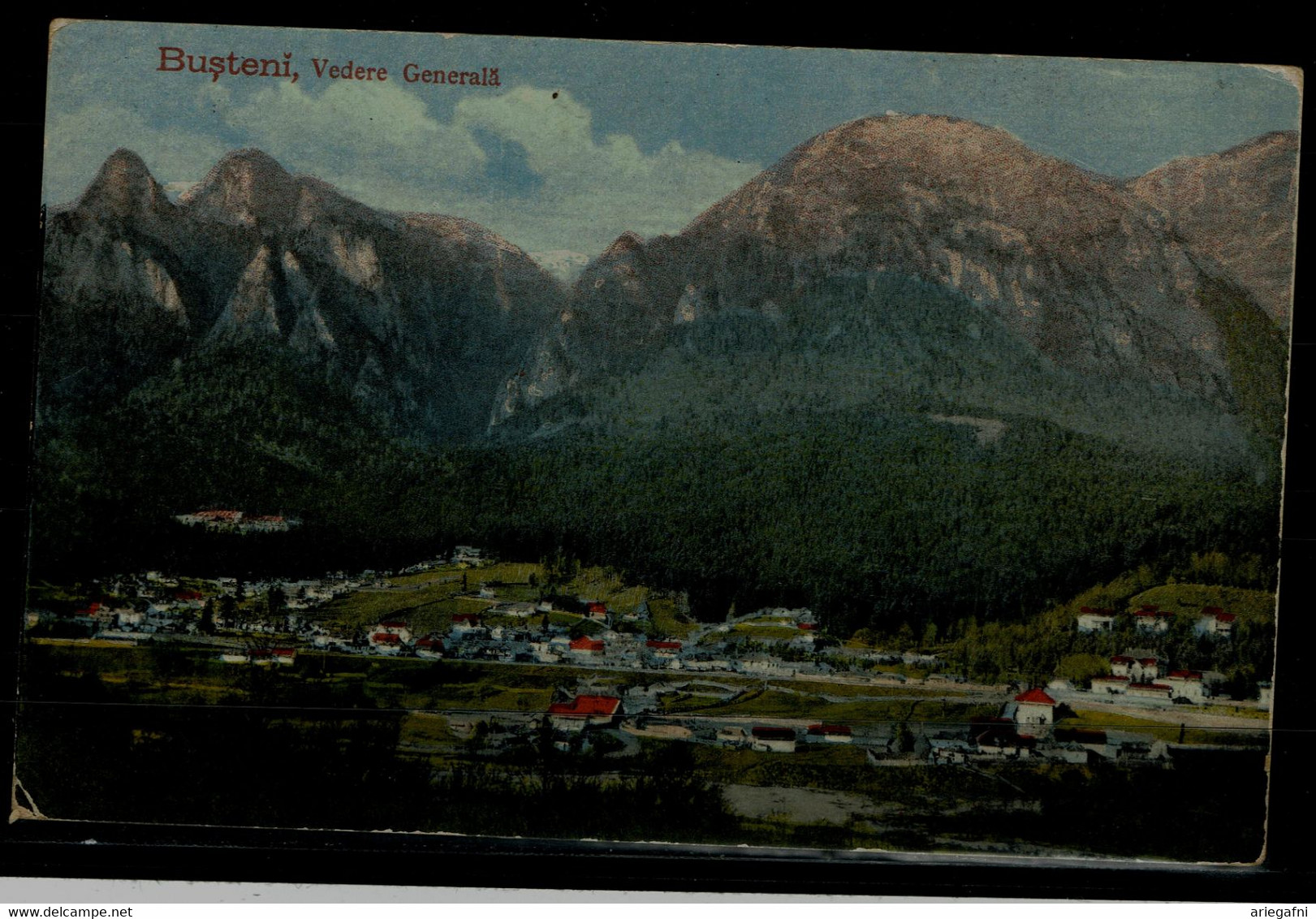 ROMANIA 1918 POSTCARD BUSTENI FEDERE GENERALA SENT IN 15/6/18 VIA GERMAN MILITARY FIELD MAIL VF!! - Lettres 1ère Guerre Mondiale