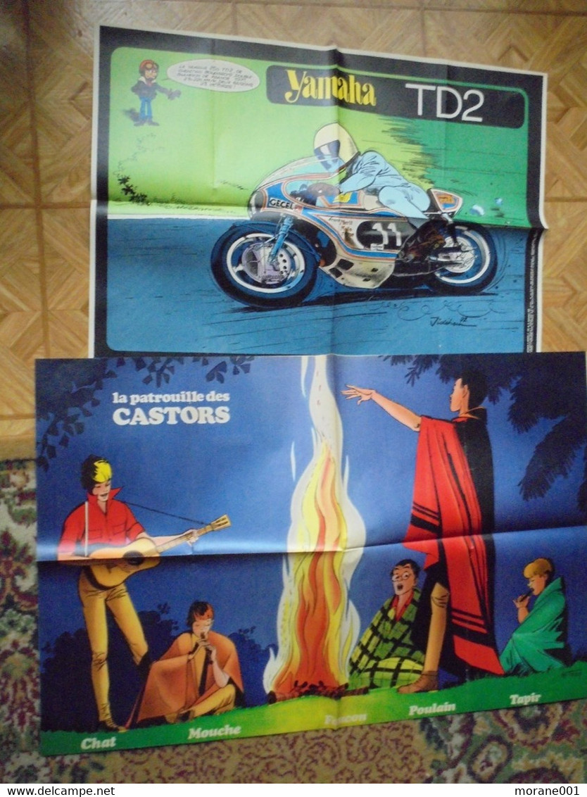 Supplement Poster Spirou 1797 + ? Patrouille Castors Yamaha TD2 Mitacq Jidehem - Spirou Magazine