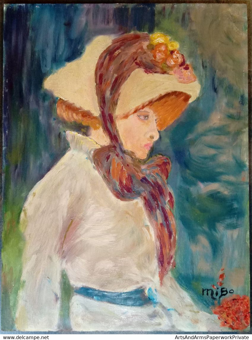 Portrait D'une Jeune Femme, MiBo, Années 1960/ Portrait Of A Young Lady, MiBo, 1960s - Olii