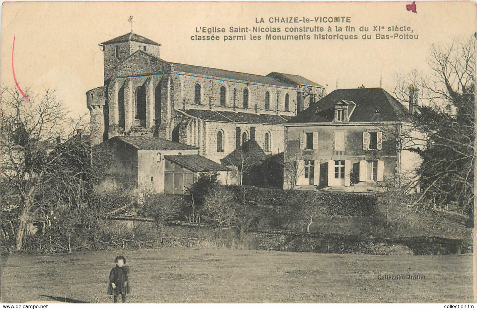 CPA FRANCE 85 "La Chaize Le Vicomte, Eglise Saint Nicolas" - La Chaize Le Vicomte