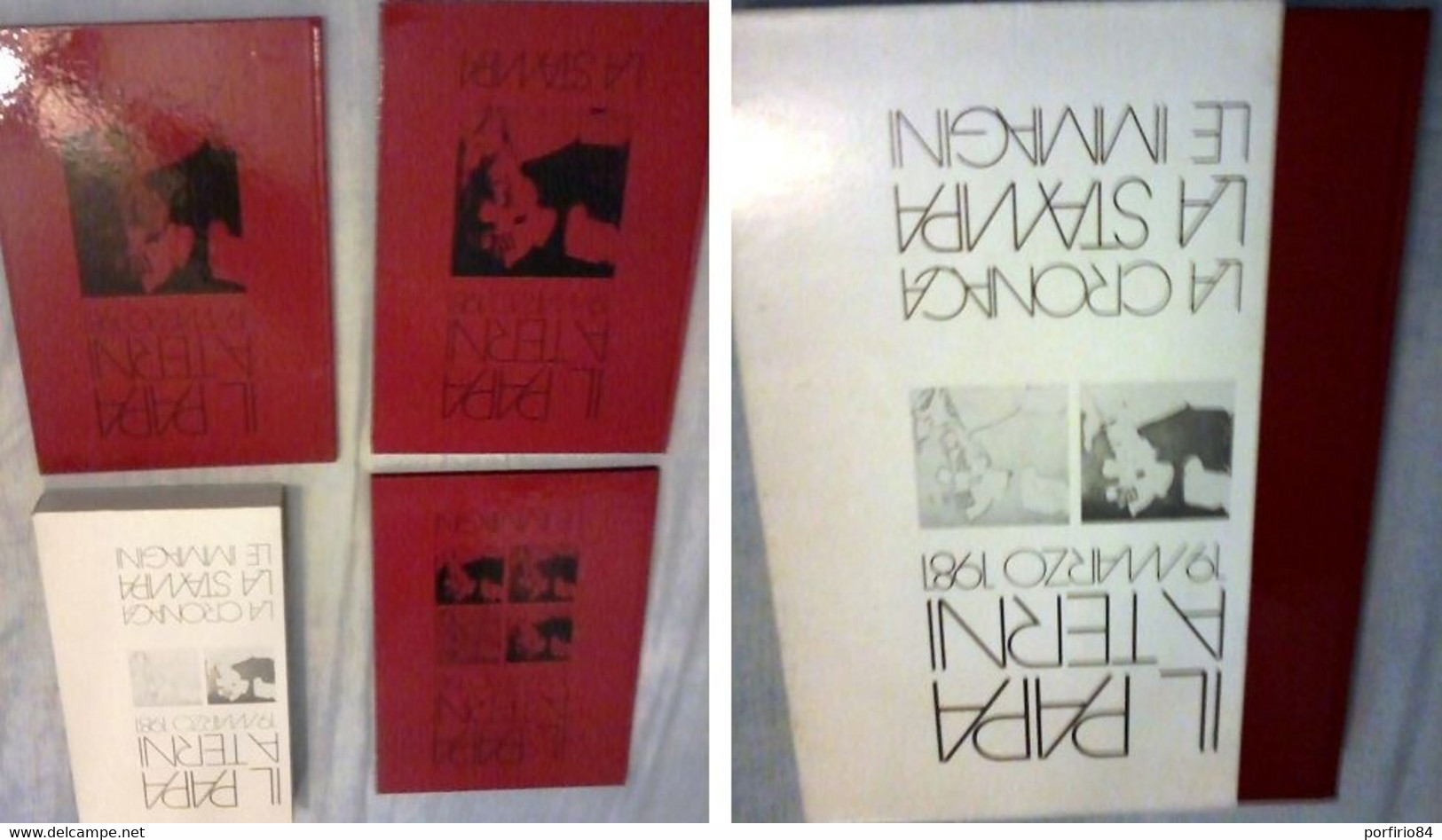 IL PAPA A TERNI 19/3/1981 LA CRONACA, LA STAMPA, LE IMMAGINI COFANETTO 3 LIBRI - Maatschappij, Politiek, Economie