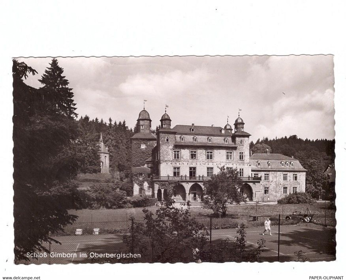 5277 MARIENHEIDE - GIMBORN, Schloß-Hotel, 50er Jahre - Marienheide