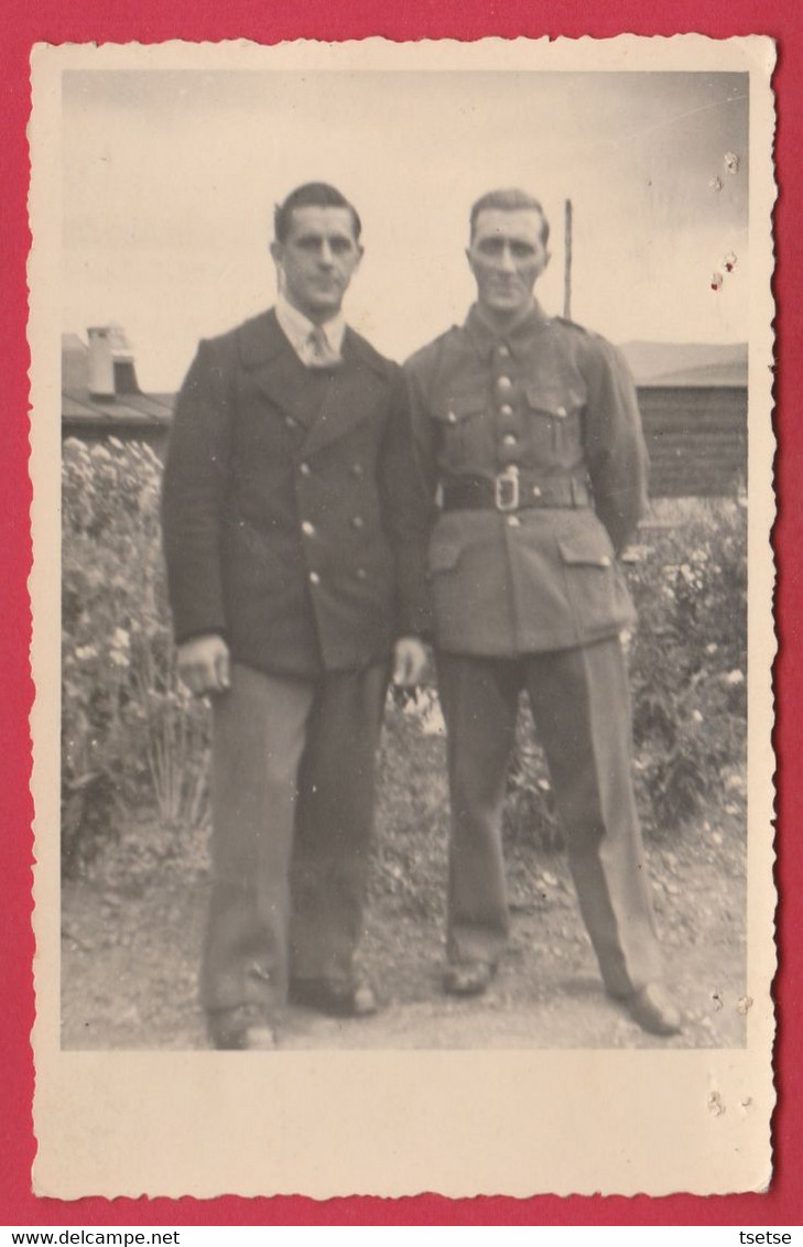 Camp De Prisonniers En Allemagne - Ehlscheid, Janvier 1943 ... Carte Photo ( Voir Verso ) - Weltkrieg 1939-45