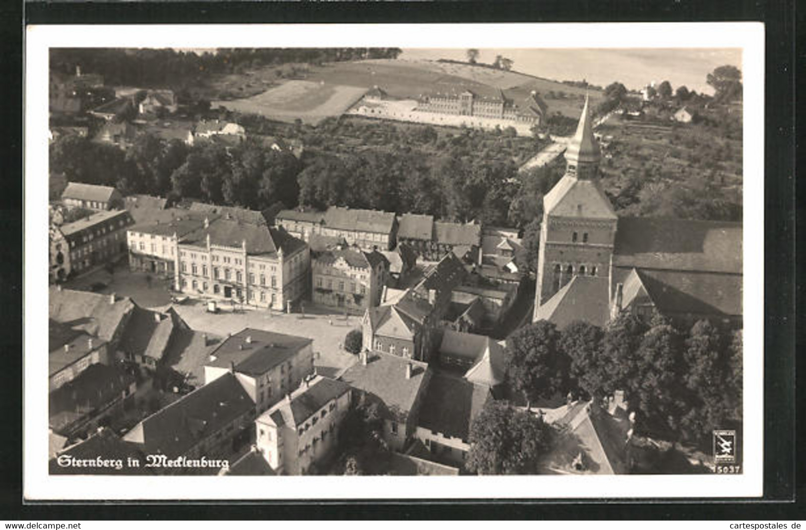 AK Sternberg I. Meckl., Original-Fliegeraufnahme - Sternberg