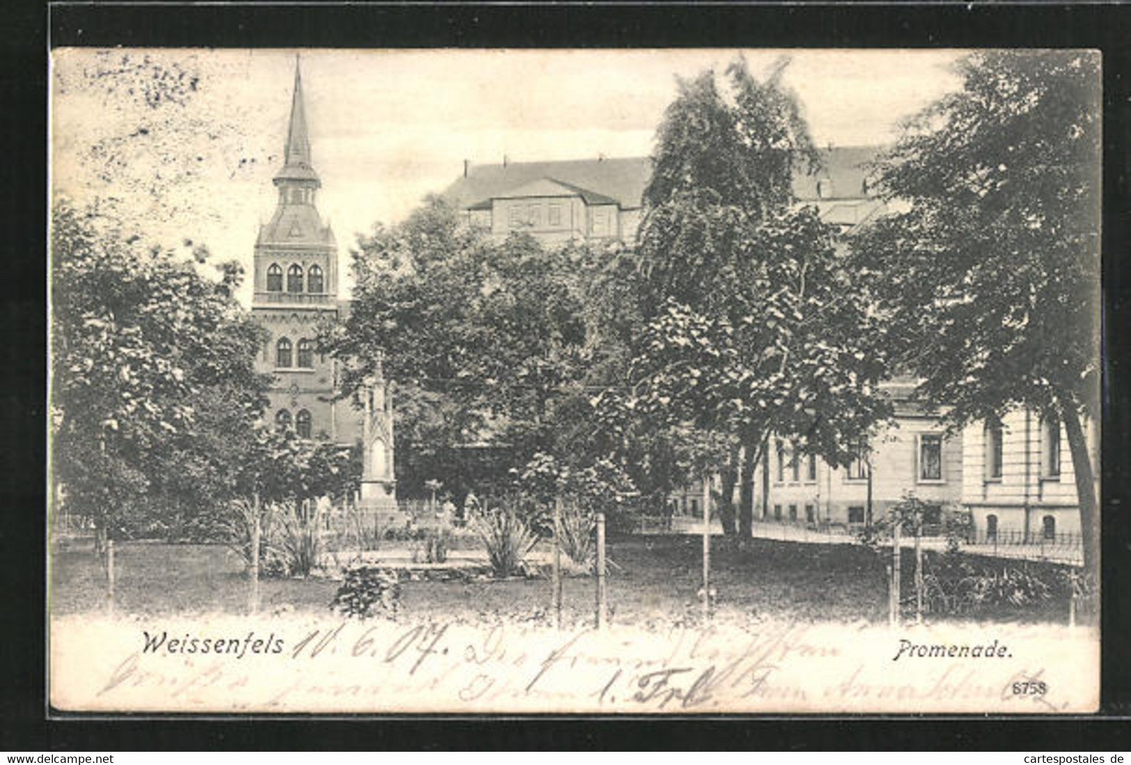 AK Weissenfels, Blick Auf Die Promenade - Weissenfels