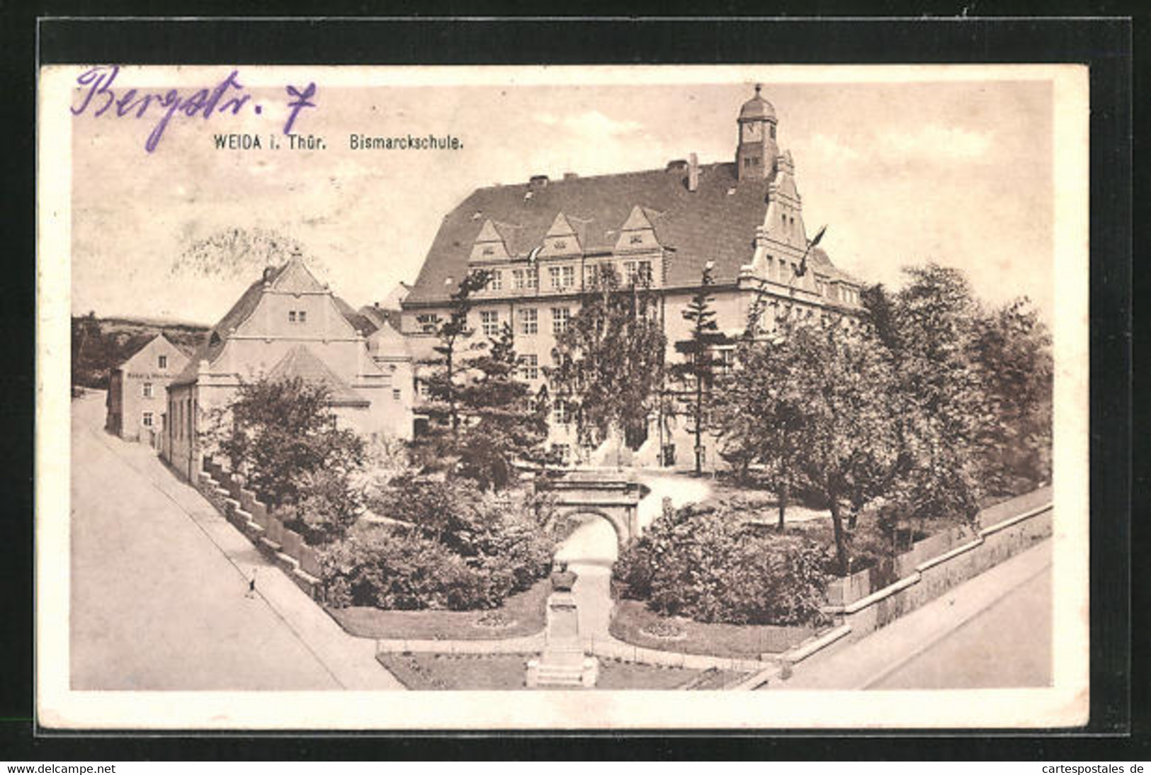 AK Weida I. Thür., Bismarckschule - Weida