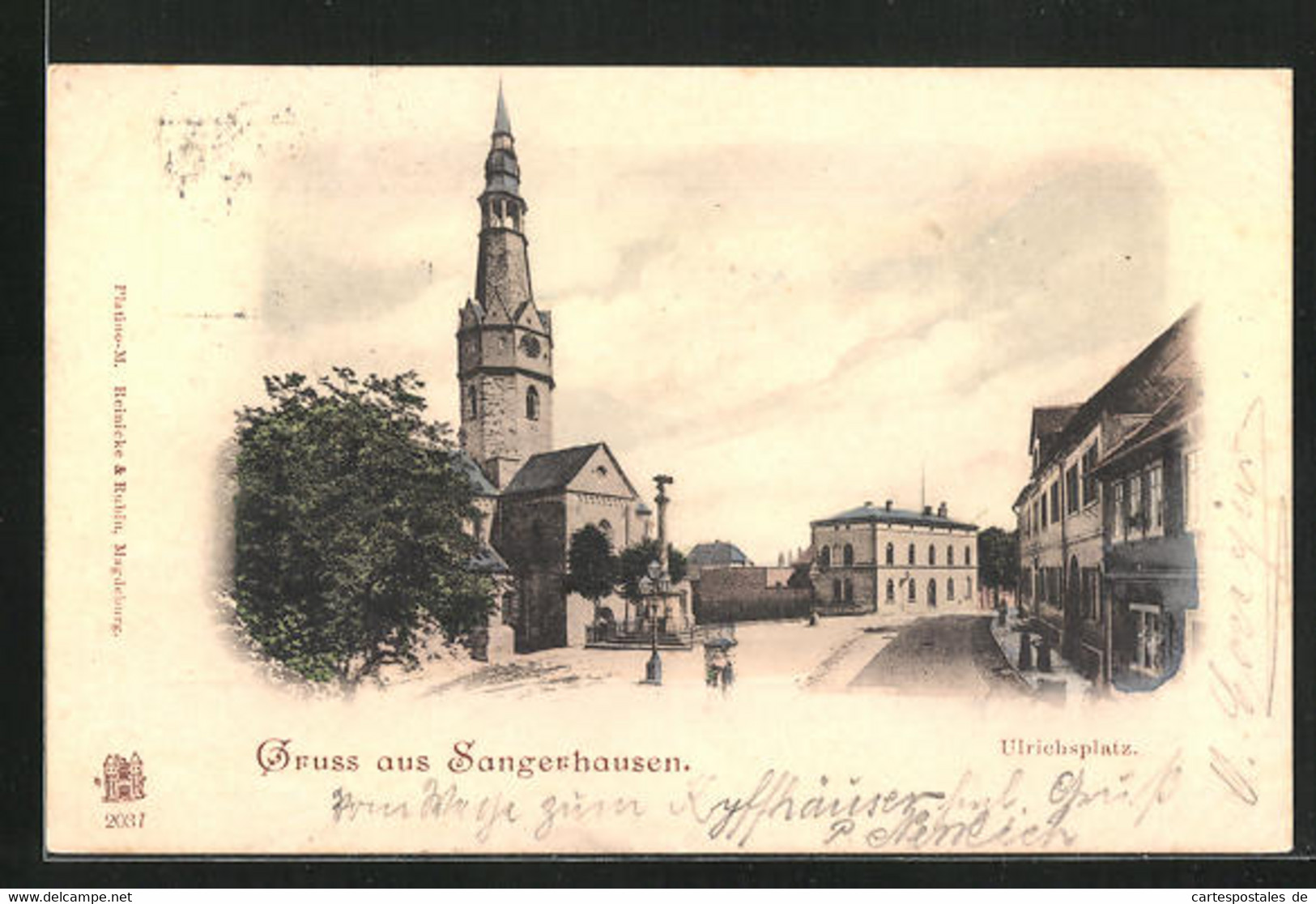 AK Sangerhausen, Strasse Am Ulrichsplatz Mit Kirche - Sangerhausen