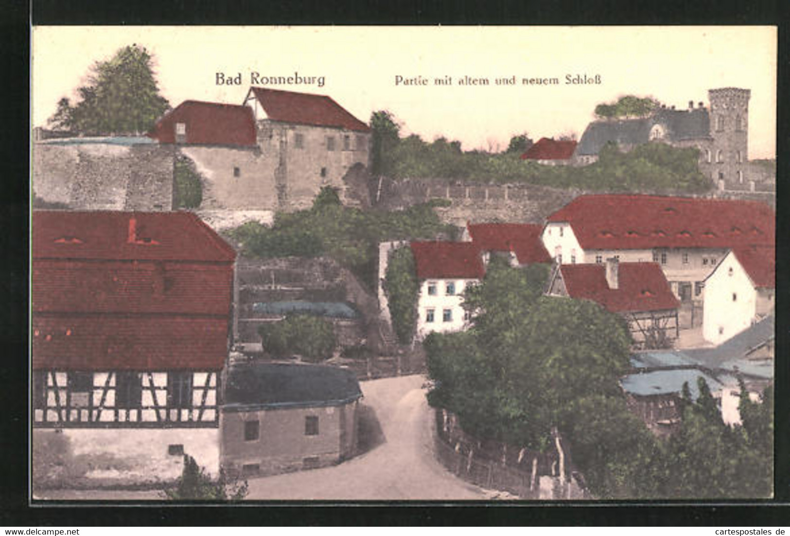 AK Bad Ronneburg, Partie Mit Altem Und Neuem Schloss - Ronneburg