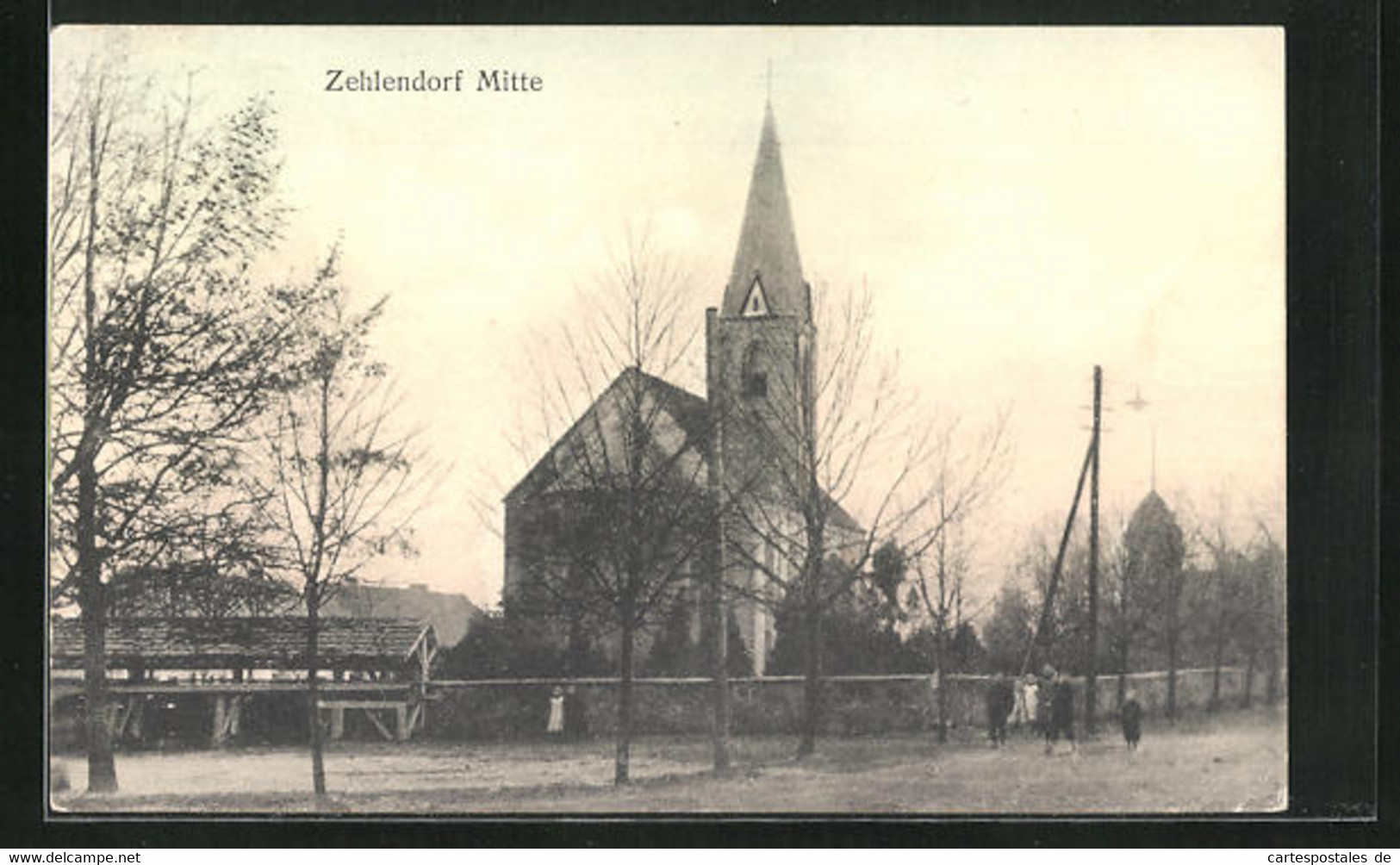 AK Zehlendorf / Oranienburg, Blick Auf Die Kirche In Mitte - Oranienburg