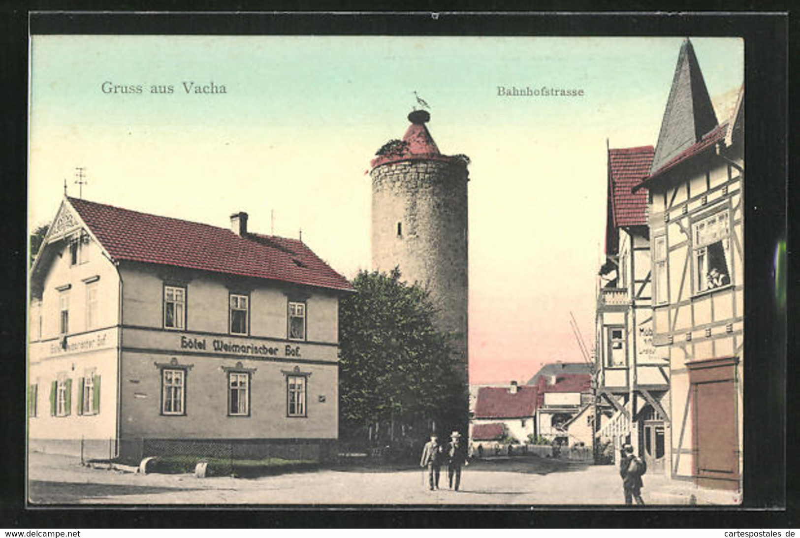 AK Vacha, Bahnhofstrasse - Vacha