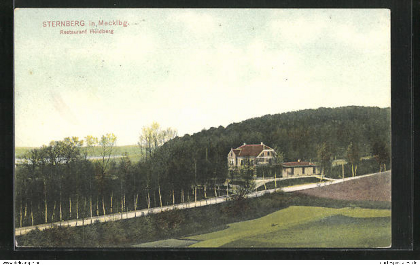 AK Sternberg I. Mecklbg., Restaurant Heidelberg Aus Der Vogelschau - Sternberg