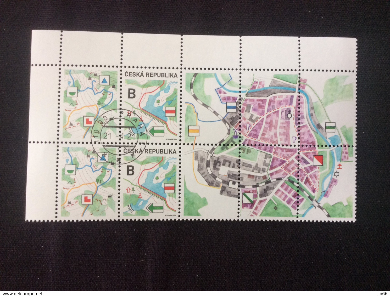 Yvert 983  Oblitéré Tchéquie CZ 2021 Sentiers De Randonnée Signes Hiking Trail - Used Stamps