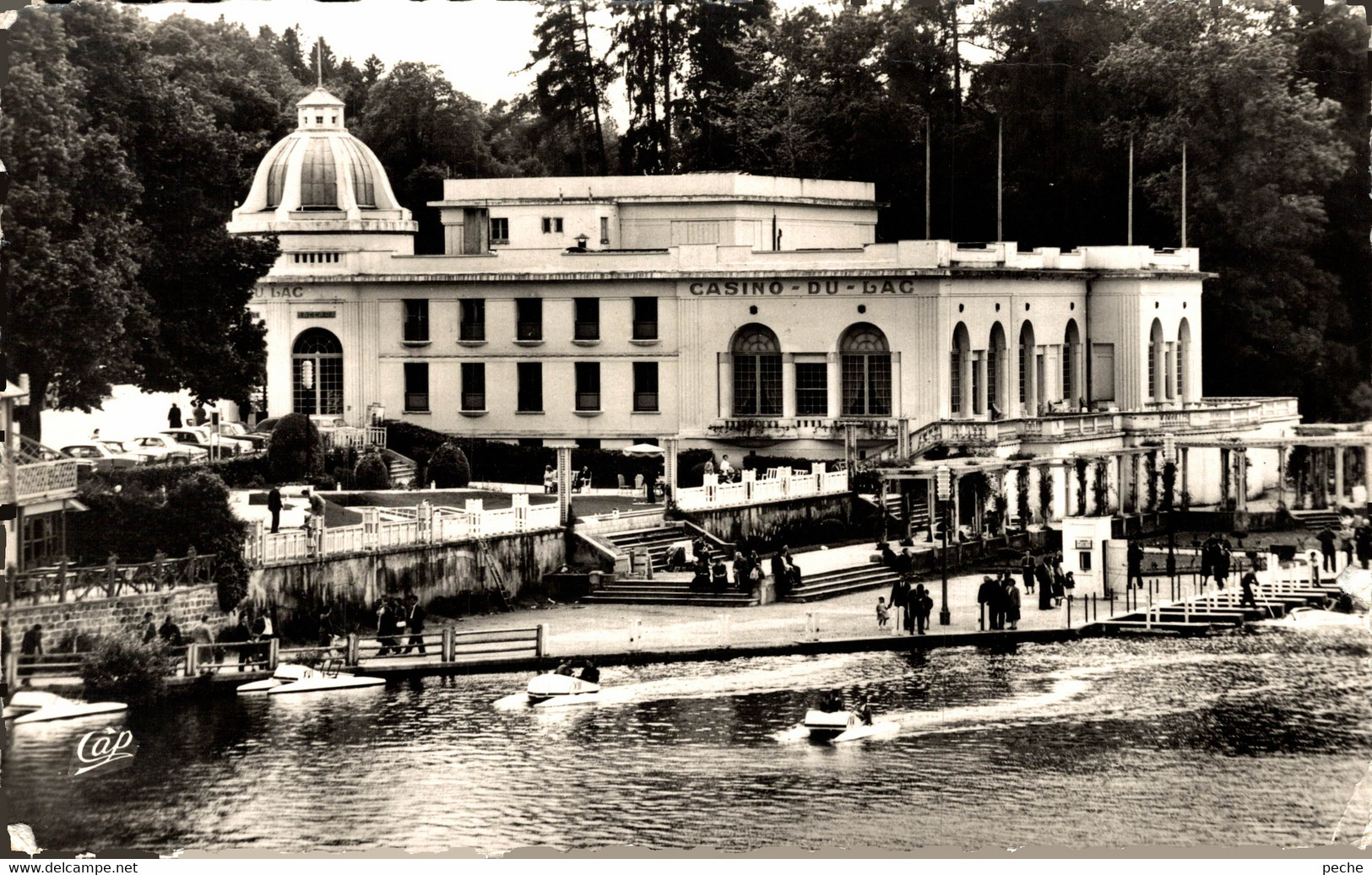 N°83812 -cpsm Bagnoles De L'Orne -le Casino Du Lac- - Casino