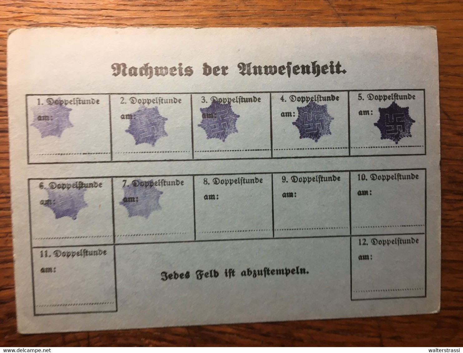 III. Reich, Bescheinigung, Nachweis Für Abwesenheit,  REICHLUFTSCHUTZBUND, VILLACH, OSTMARK - Historical Documents