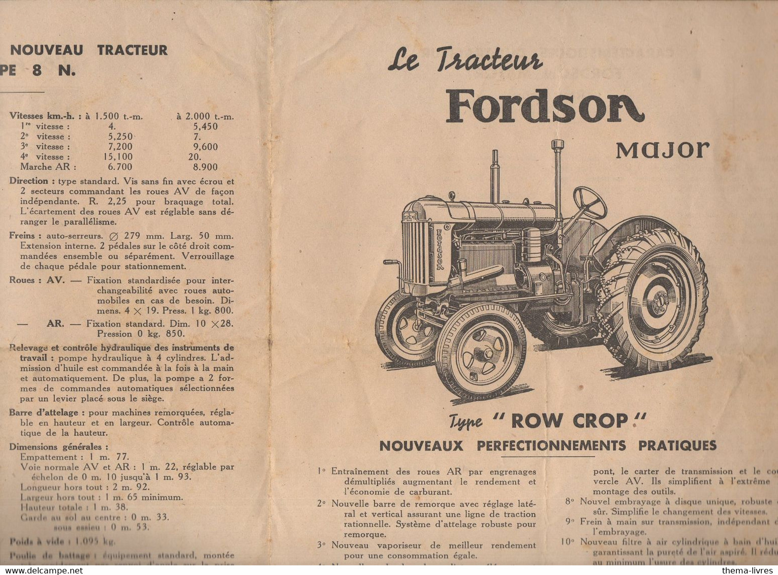 Poissy (78 Yvelines) (matériel Agricole) Publicité TRACTEUR FORD  (PPP29189) - Advertising