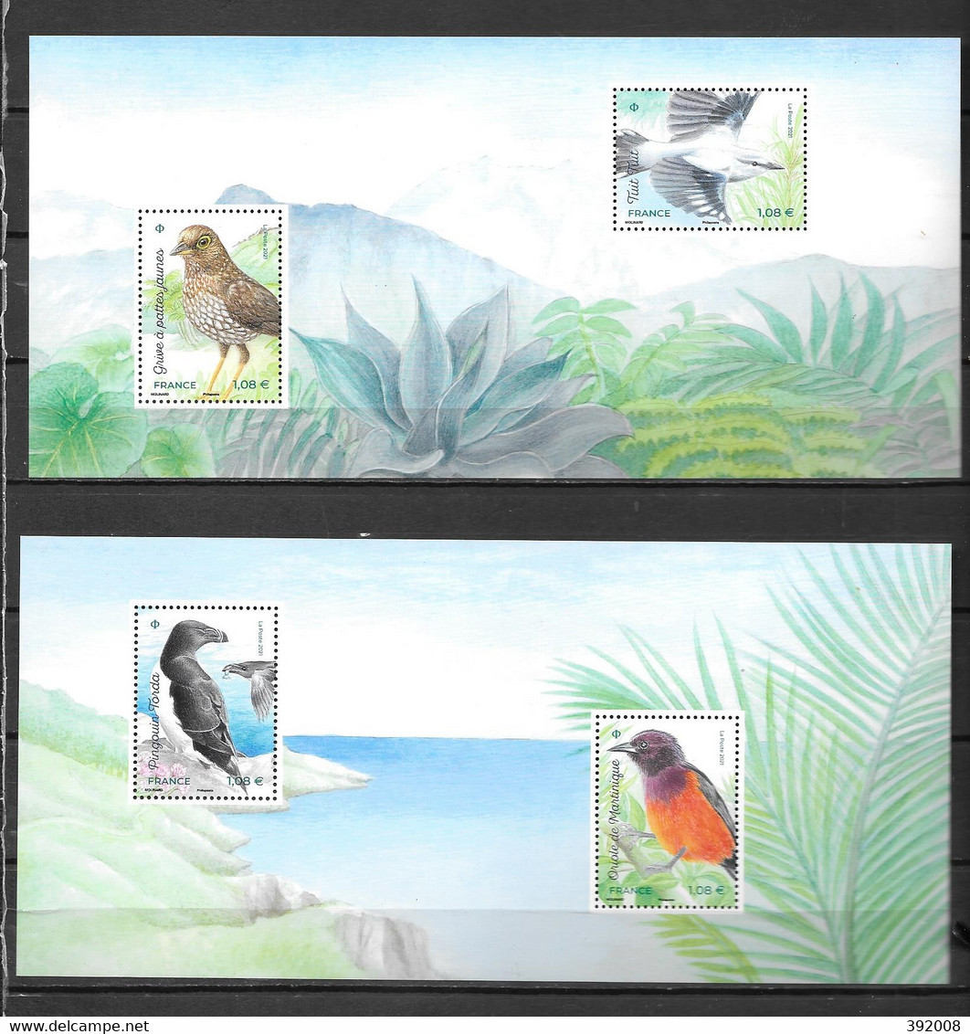 2021 - Oiseaux Des îles - Souvenir Blocks