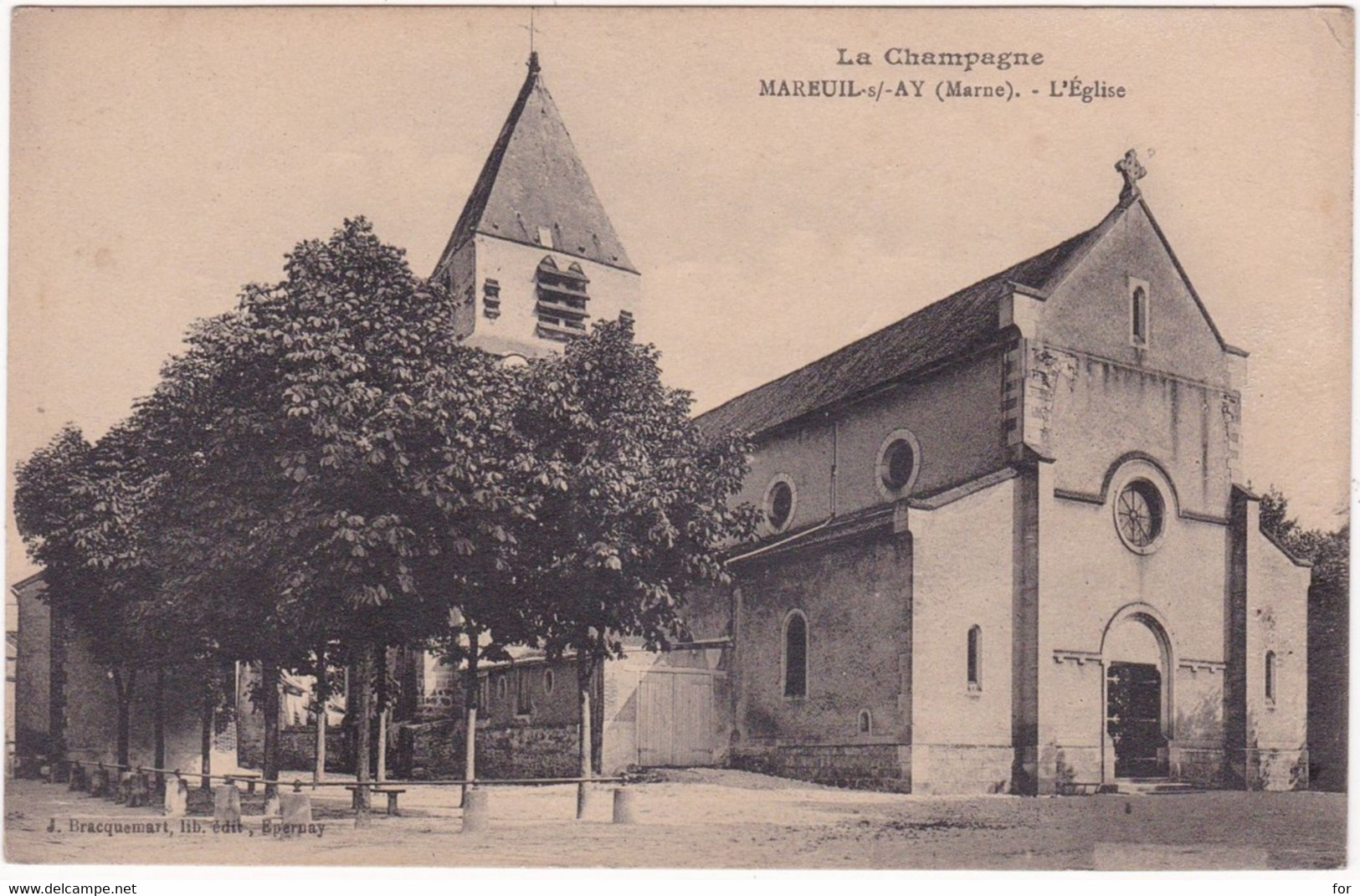 Marne : MAREUIL SUR AY : L'église - Mareuil-sur-Ay