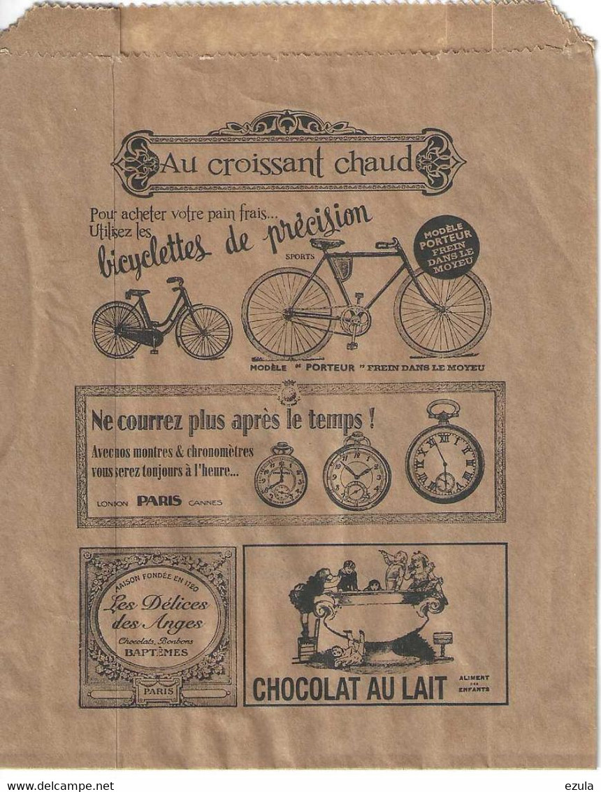 Poche Papier Avec Pub Pour Vélo Et Montre, Conviens Pour Collection Ouverte - Horlogerie