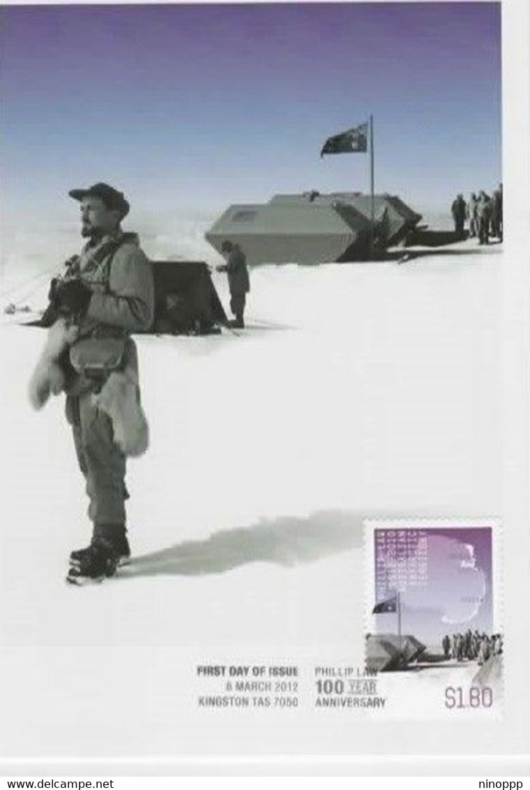 Australian Antarctic Territory  2012 Phillip Law ,Iceberg Gap Camp,maximum Card - Cartoline Maximum