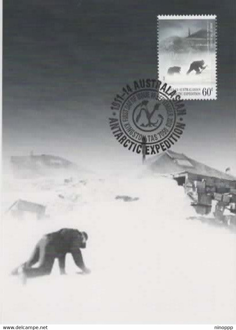 Australian Antarctic Territory  2013 Antarctic Expedition ,in The Blizzard Wind,maximum Card - Maximum Cards