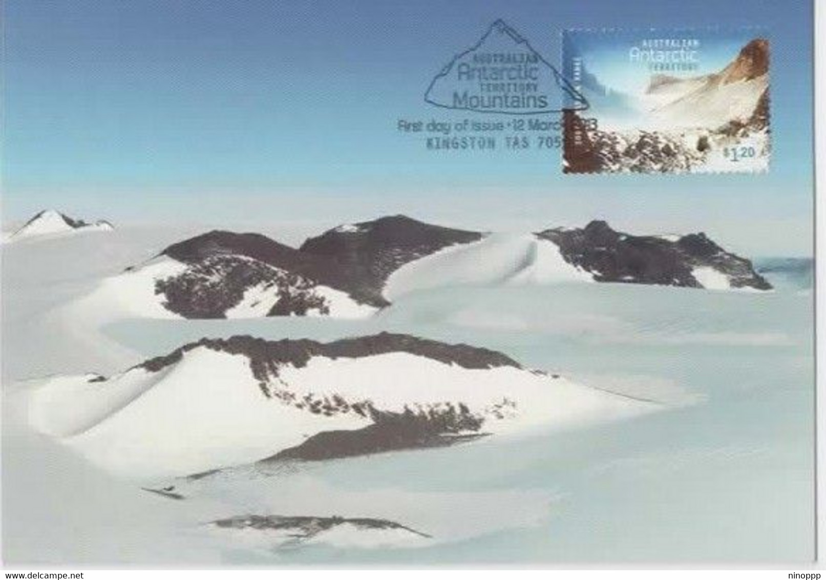 Australian Antarctic Territory  2013 Mountains,South Masson Range,maximum Card - Tarjetas – Máxima