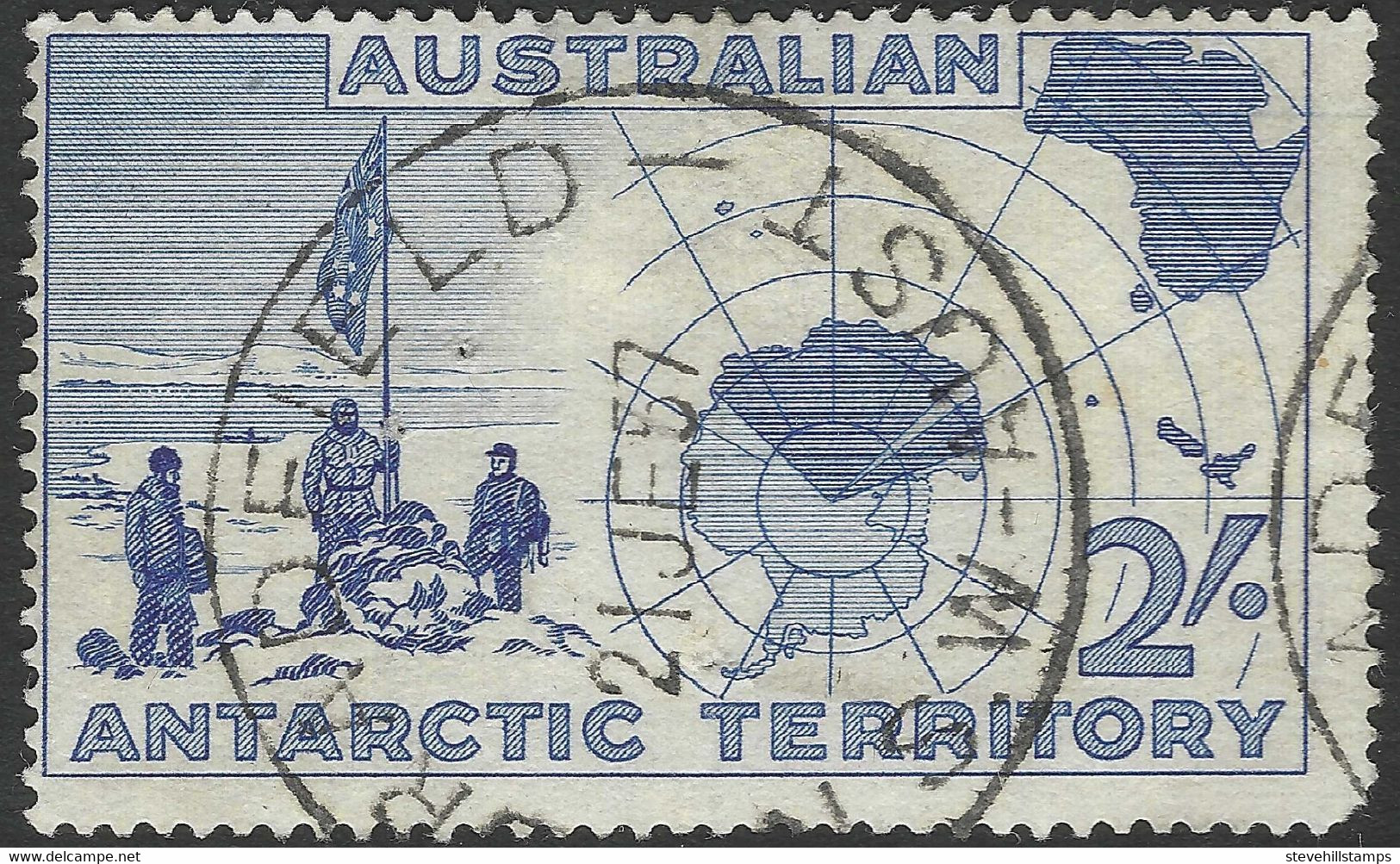 Australian Antarctic Territory. 1957 2/- Used. SG 1 - Usados