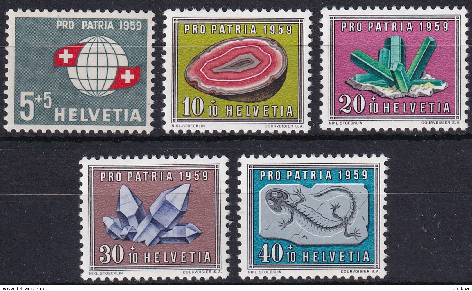 Schweiz - Michel 674-678 Postfrisch/**/MNH - Mineralien - Minéraux