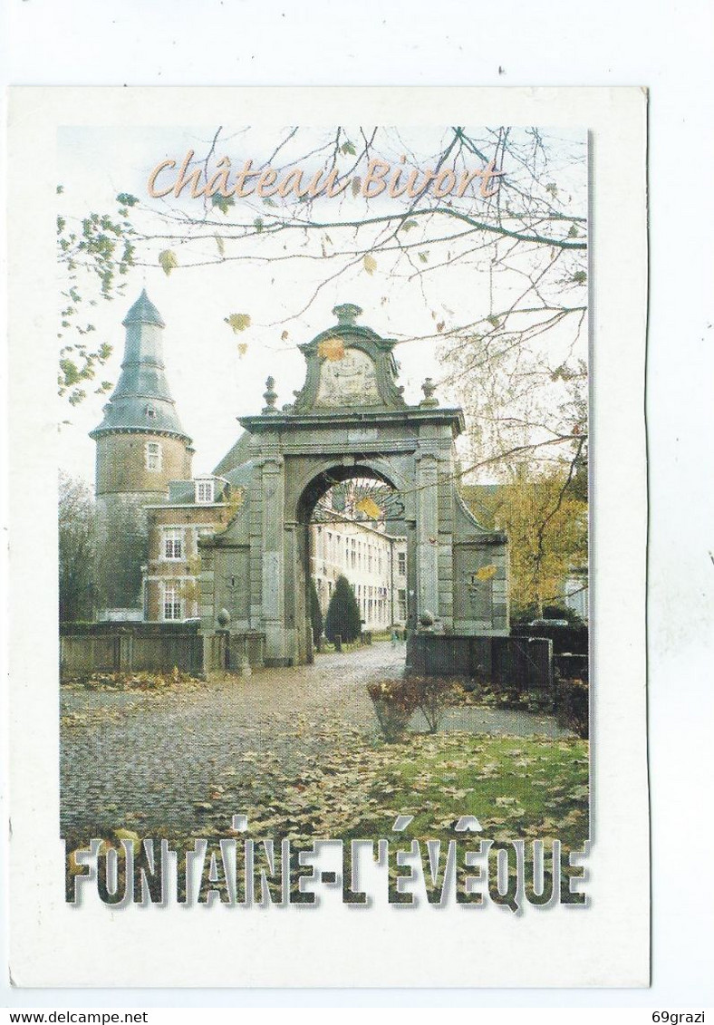 Fontaine L'Evêque Château Bivort   ( Carte Ayant Voyagé ) - Fontaine-l'Eveque