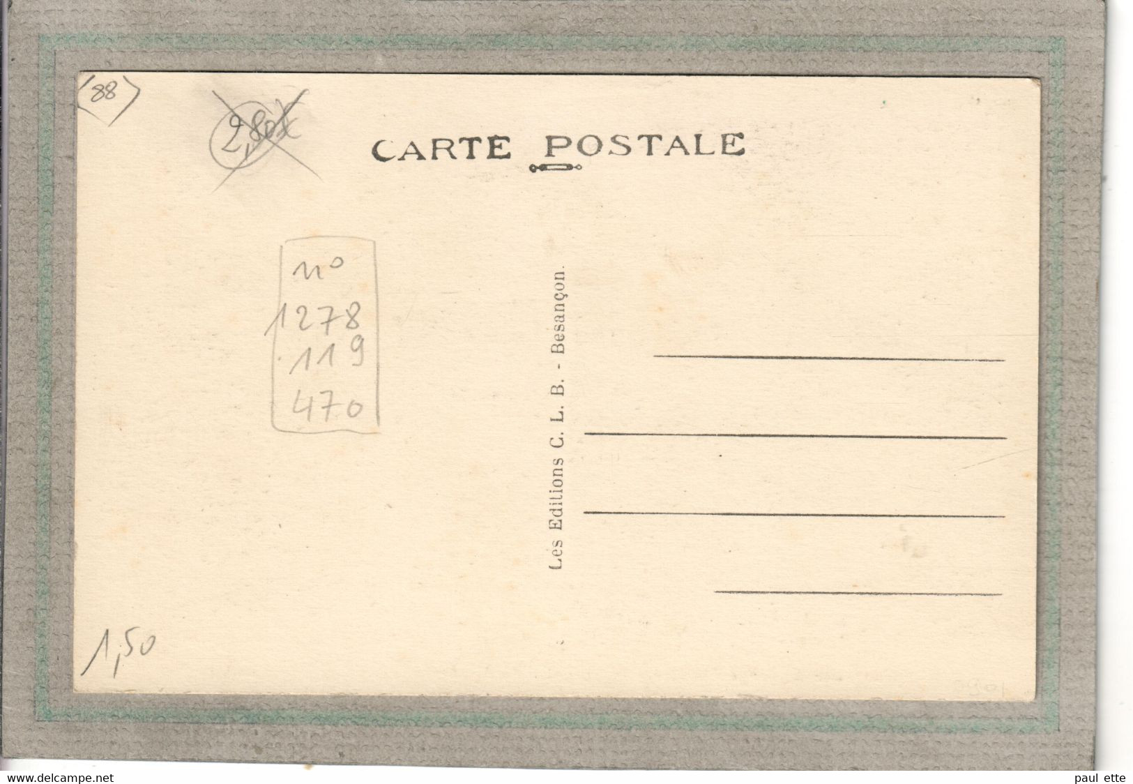 CPA - Environs De MOYENMOUTIER (88) SENONES - Aspect De La Chapelle De Malfosse En 1920 / 30 - Vincey