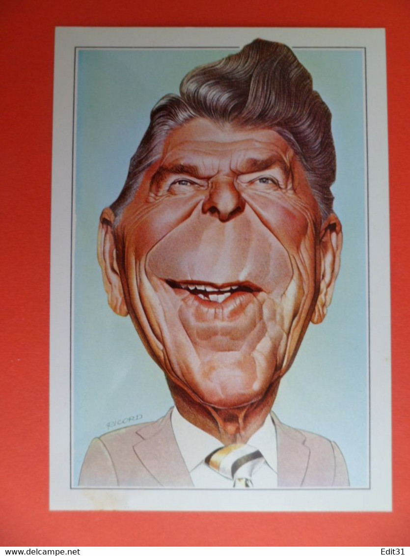 CP 1980 Les Grandes Gueules - Ronald REAGAN  - Illustrateurs Morchoisne Mulatier Ricord - - Sonstige & Ohne Zuordnung