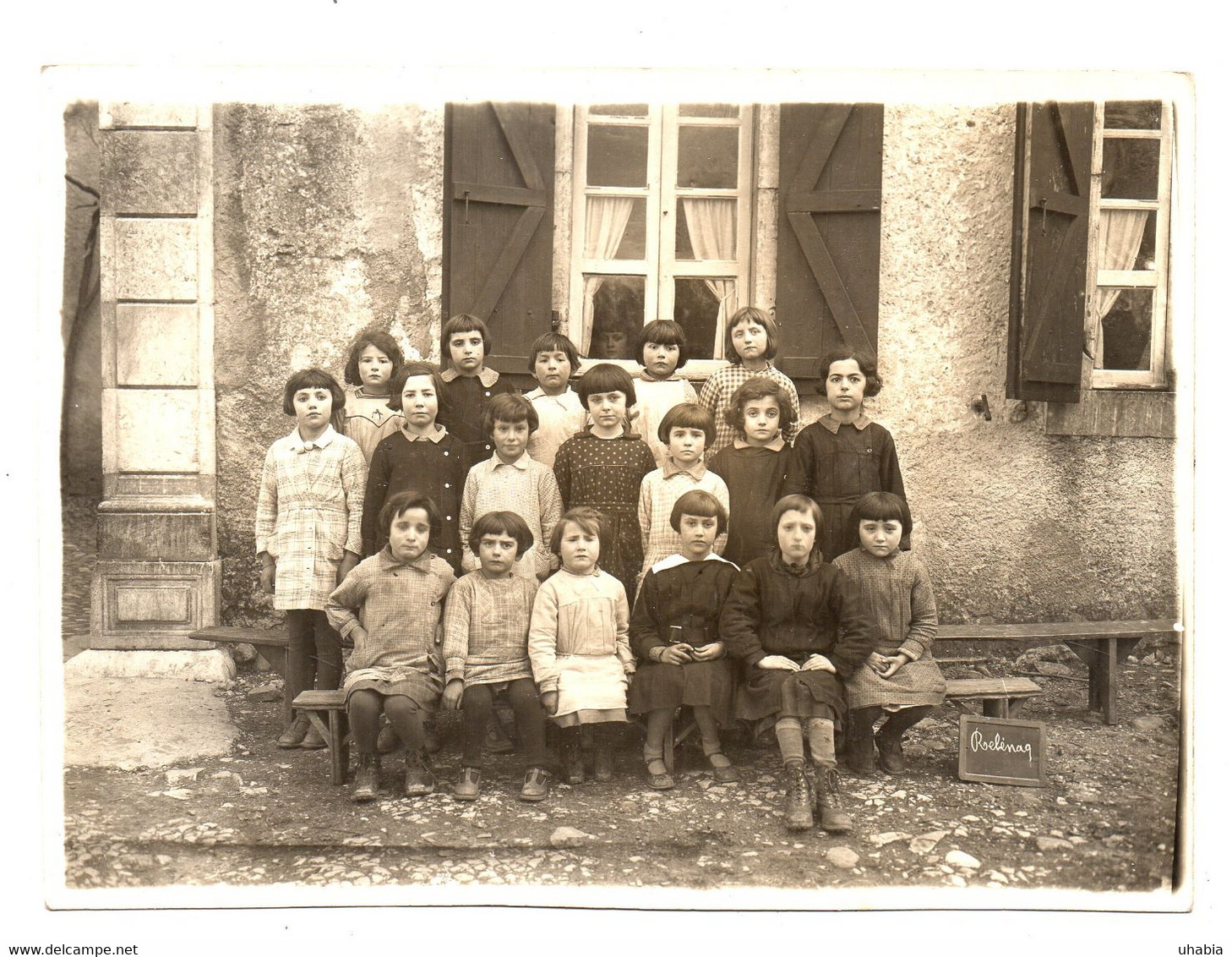 Rebenacq. Photo Originale De Classe .école De Filles. Non Datée. - Andere & Zonder Classificatie