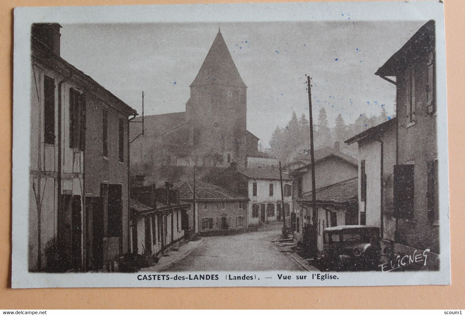 Castet Des Landes - Vue Sur L'église - Castets