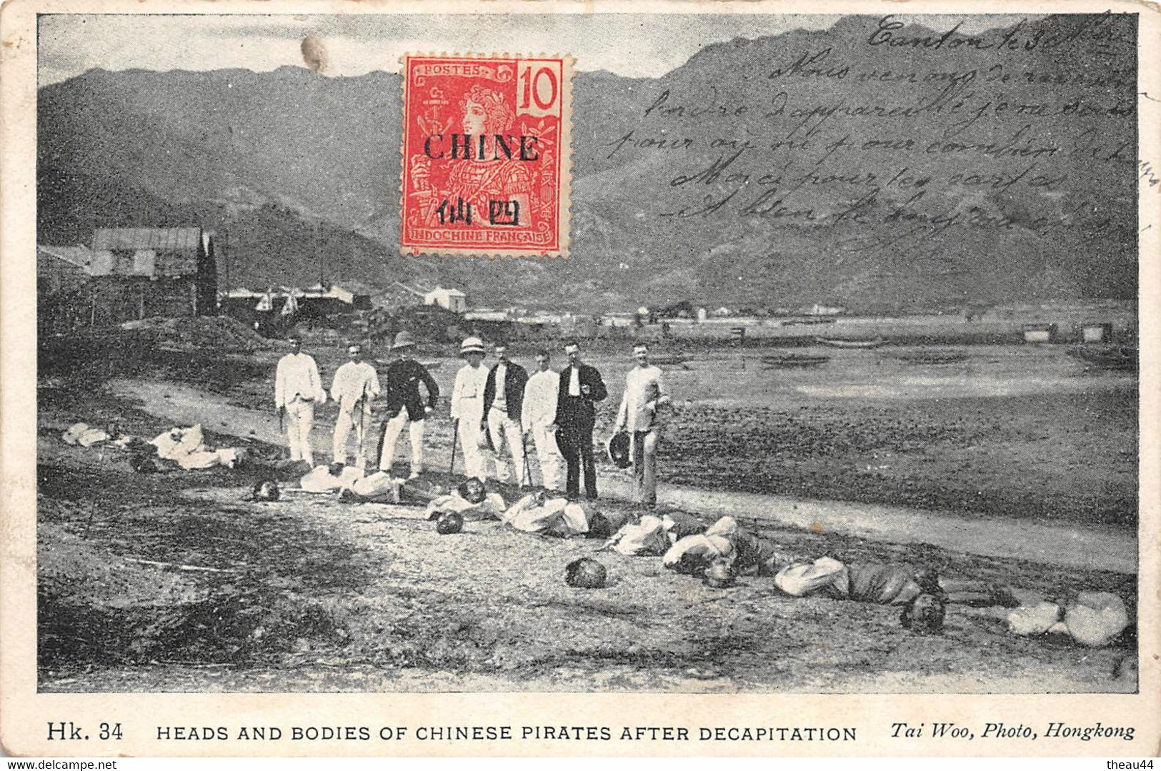 CHINE  -  HONG KONG  -  Heads And Bodies Of Chinese Pirates After Décapitation  -  Bandits, Pirates Chinois - China (Hongkong)