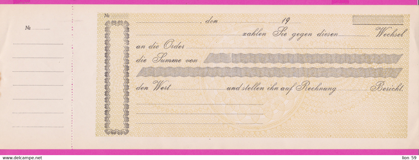 262392 / Mint Germany 19.... Promissory Note - An Die Order .. , Deutschland Allemagne , Austria Osterreich - Banca & Assicurazione