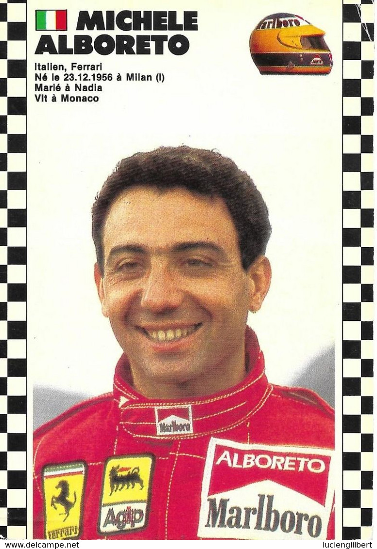 SAISON 1986 1987 DE FORMULE 1 CHAMPIONNAT DU MONDE - MICHELE ALBORETO ITALIEN FERRARI ... VIT A MONACO - Altri & Non Classificati