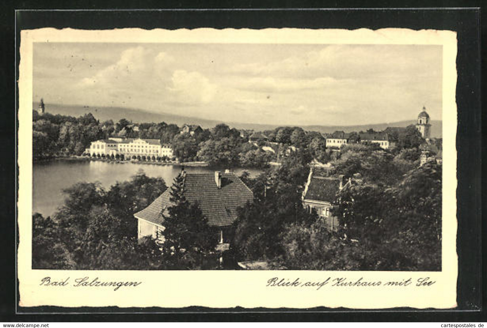 AK Bad Salzungen, Blick Auf Kurhaus Mit See - Bad Salzungen