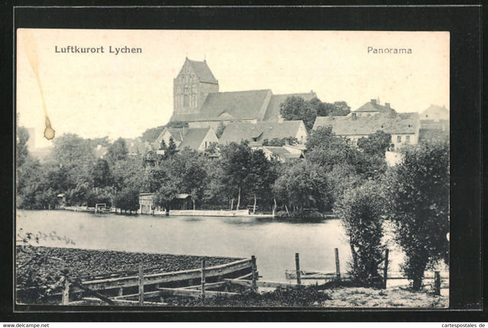 AK Lychen, Panorama Von Der Ortschaft - Lychen