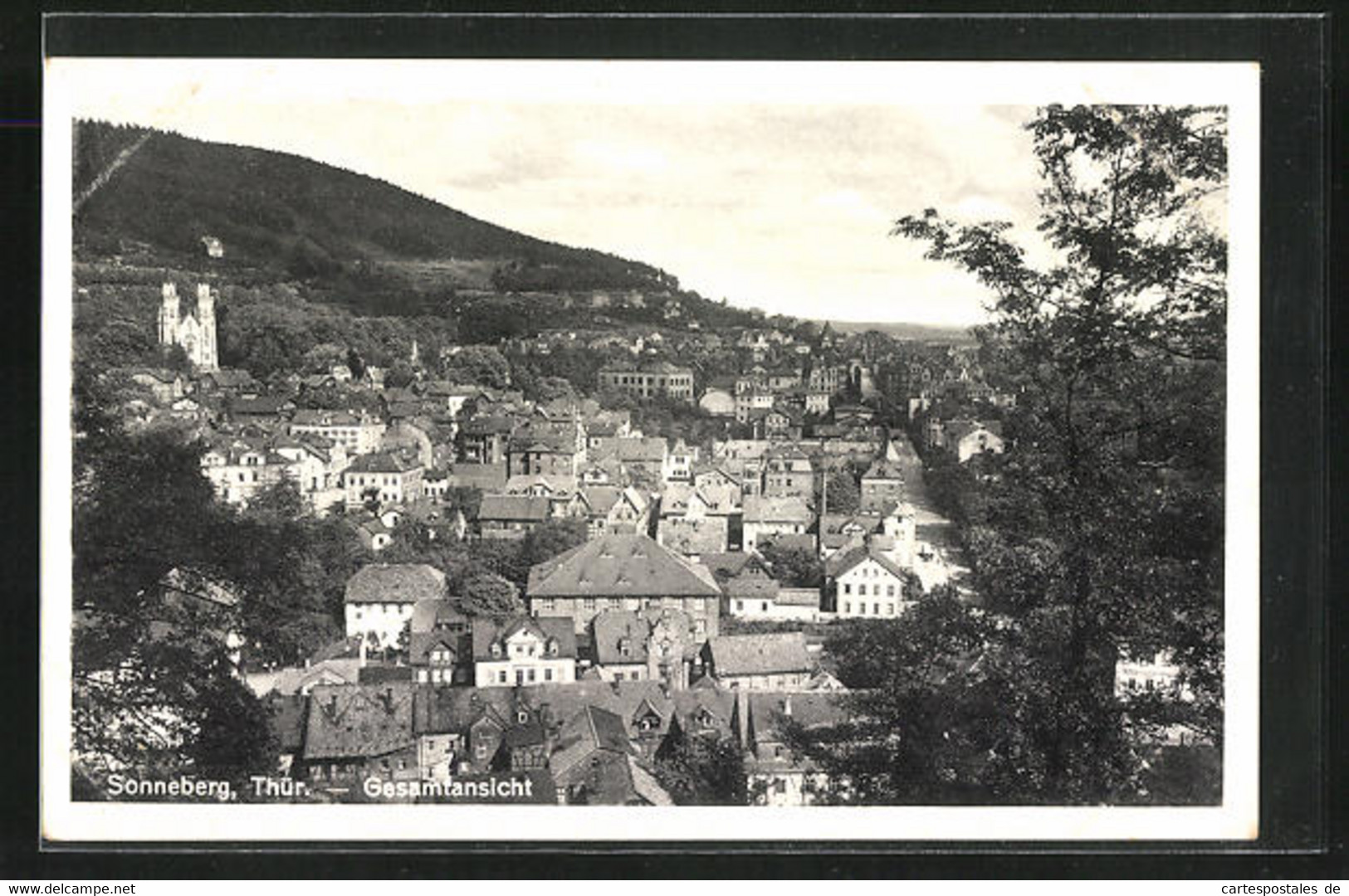 AK Sonneberg / Thür., Ort Aus Der Vogelschau - Sonneberg