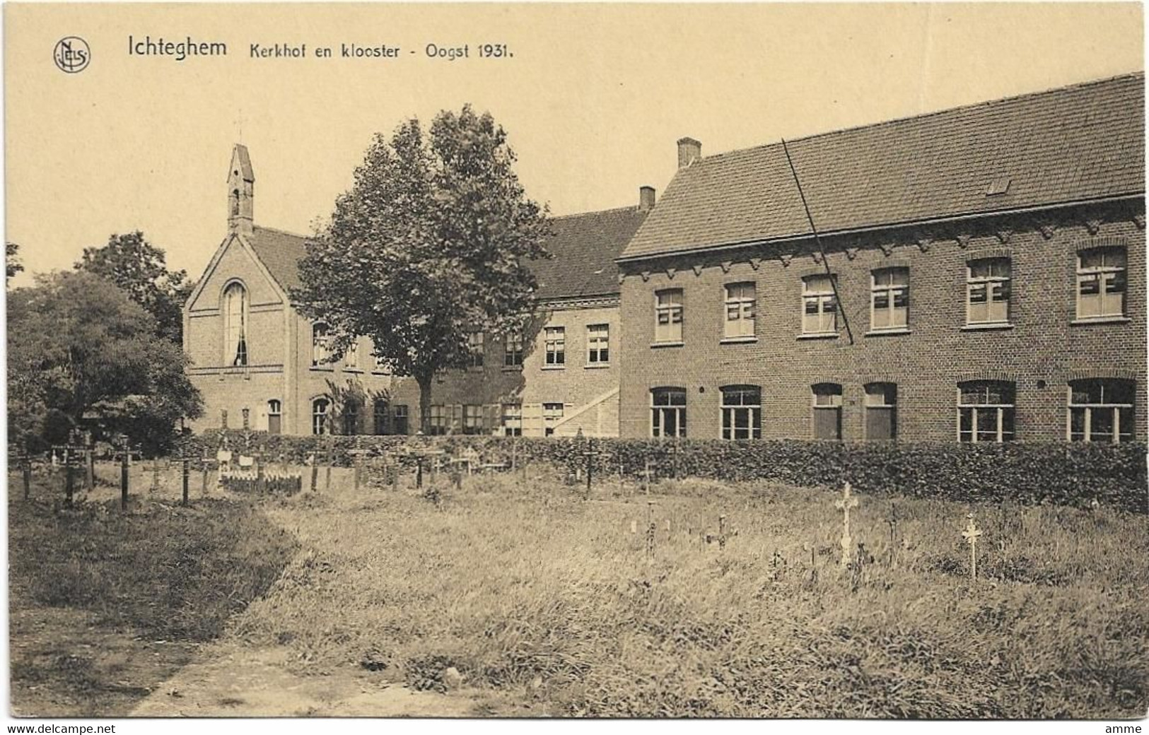 Ichtegem   *  Kerkhof En Klooster  - Oogst 1931  (!!!) - Ichtegem