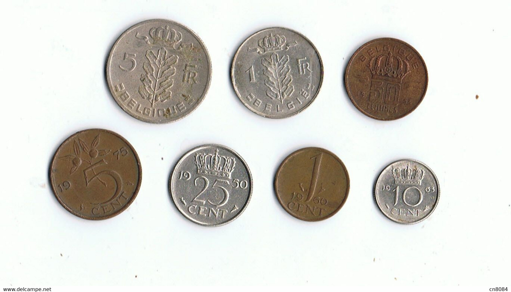 LOT 3 PIECES BELGIQUE 1963-1970-1953 + 10 PIECES PAYS BAS 1975-1960-1950-1963 -1976-1977-1985-1997-1994 - Unclassified