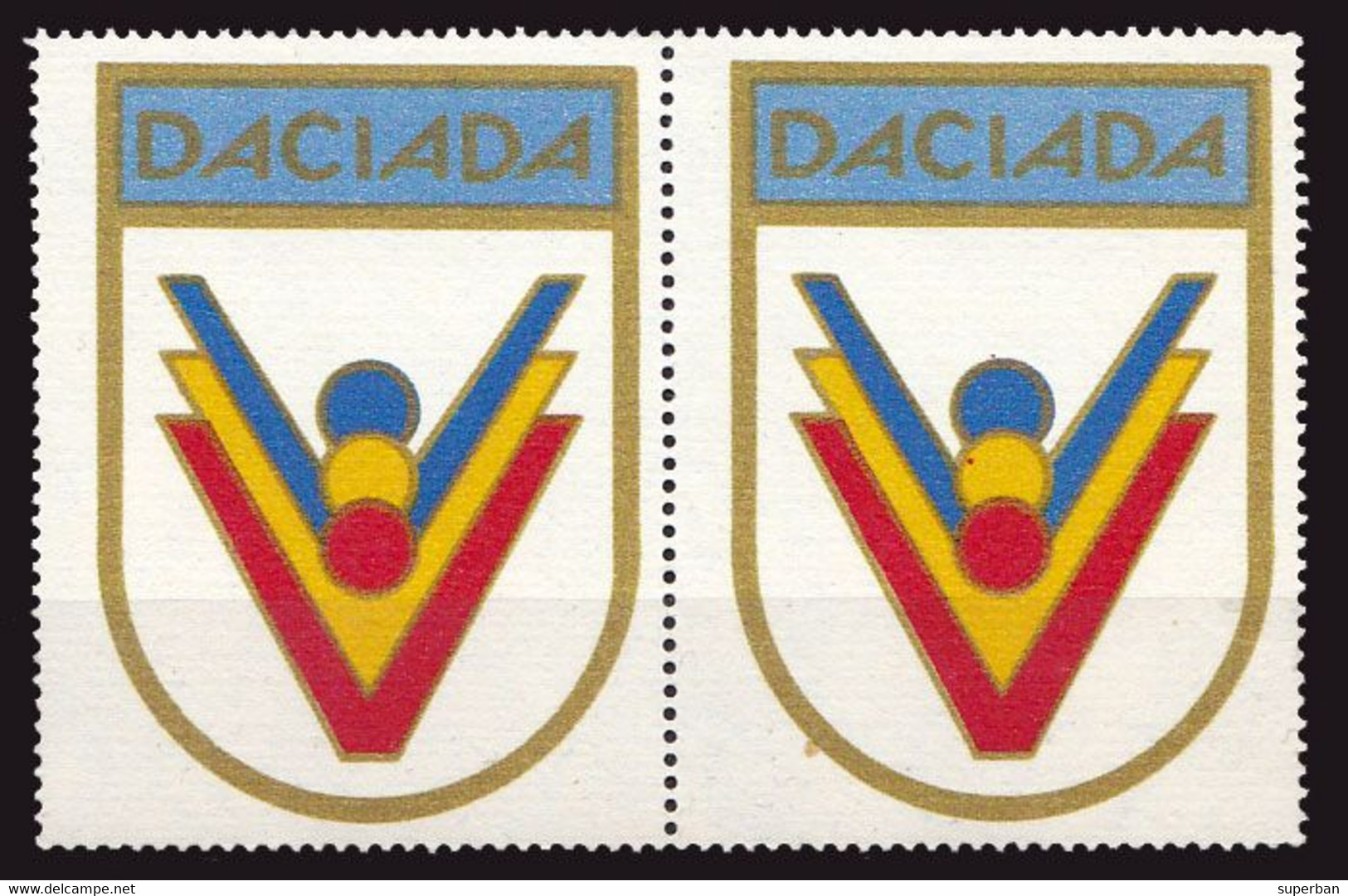 ADVERTISING CINDERELLA For SPORT / MASS COMPETITIONS : ROMANIA ~ 1977 - '978 : DACIADA - RRR ! (ah277) - Otros & Sin Clasificación