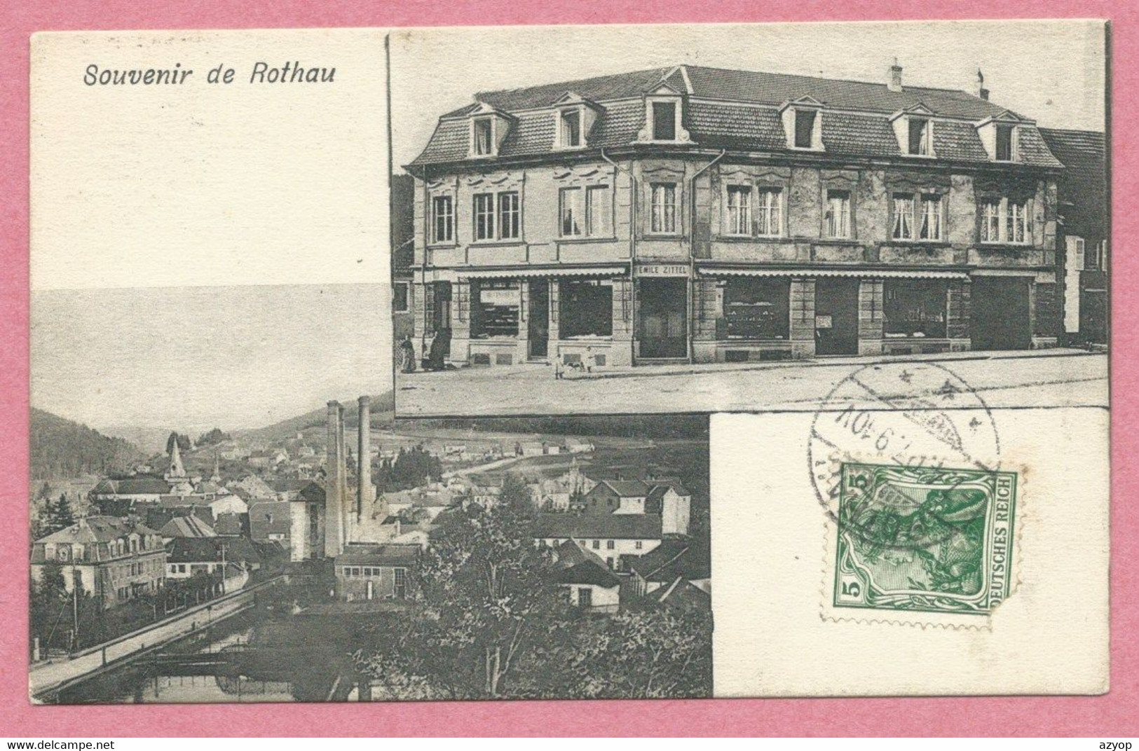 67 - SOUVENIR De ROTHAU - Magasin Emile ZITTEL - Rothau