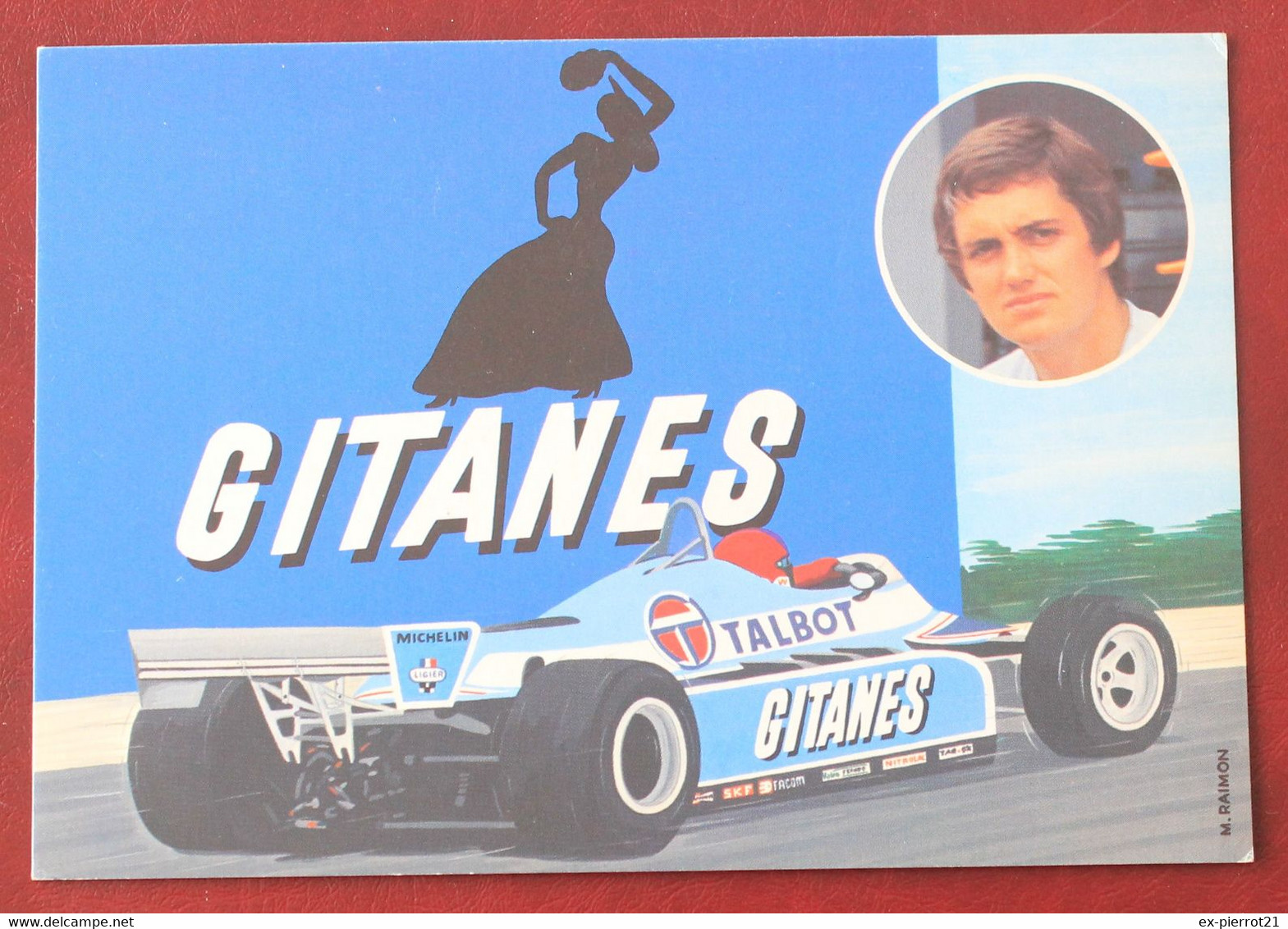 AUTO F1 : Eddy Cheever  Sur Talbot Gitanes - Grand Prix / F1