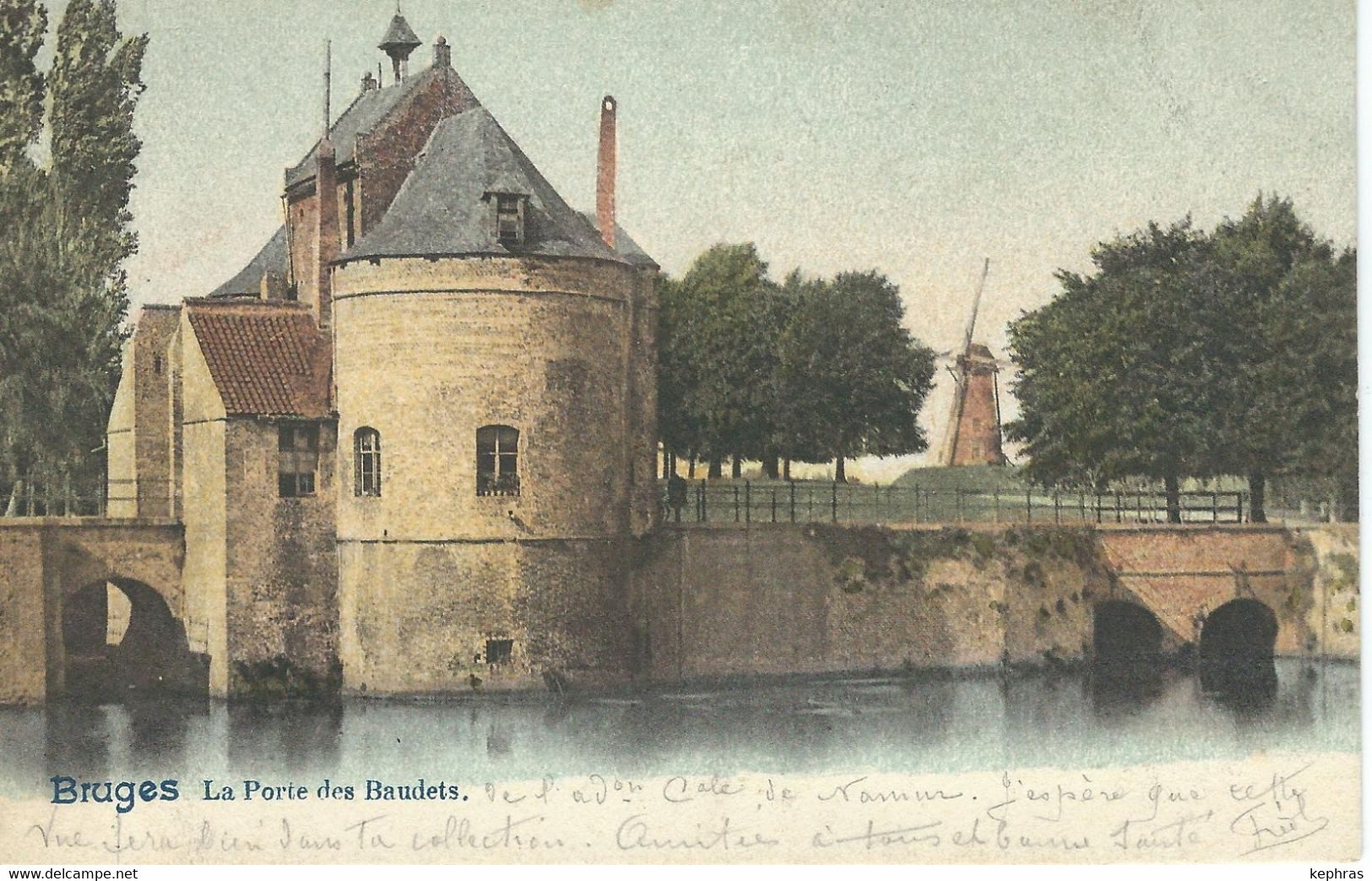 BRUGES : La Porte Des Baudets - Cachet De La Poste 1902 - Brugge